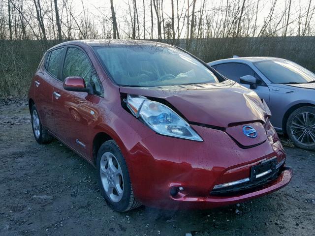 JN1AZ0CP4CT021510 - 2012 NISSAN LEAF SV RED photo 1