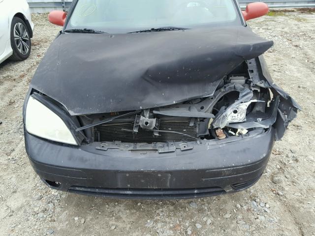 1FAFP34N97W140011 - 2007 FORD FOCUS ZX4 BLACK photo 7