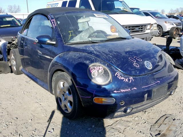 3VWCK21Y93M305177 - 2003 VOLKSWAGEN NEW BEETLE Mavi foto 1