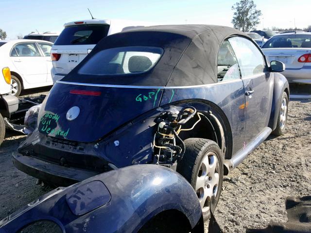 3VWCK21Y93M305177 - 2003 VOLKSWAGEN NEW BEETLE Mavi foto 4