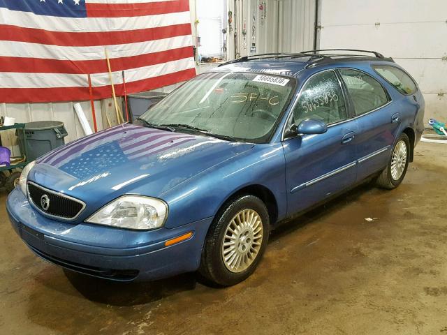 1MEHM58U92G616591 - 2002 MERCURY SABLE GS BLUE photo 2