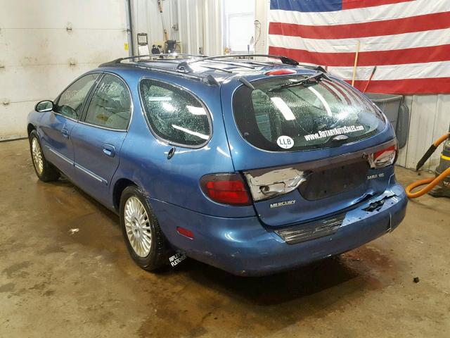 1MEHM58U92G616591 - 2002 MERCURY SABLE GS BLUE photo 3