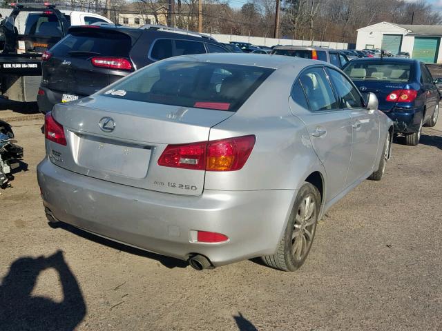 JTHCK262162005912 - 2006 LEXUS IS 250 SILVER photo 4