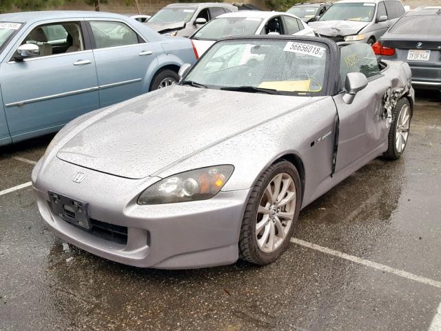 JHMAP21477S000202 - 2007 HONDA S2000 GRAY photo 2