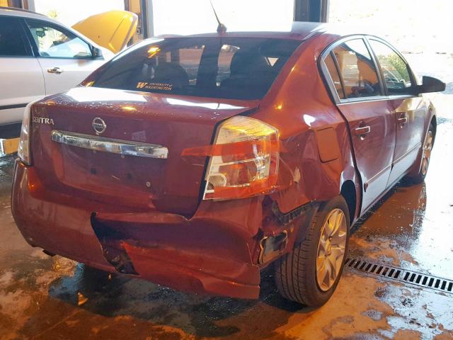 3N1AB6AP2AL658679 - 2010 NISSAN SENTRA 2.0 RED photo 4