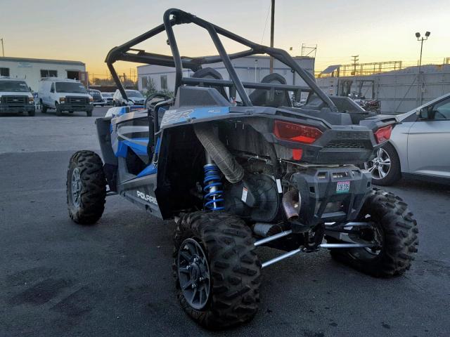 3NSVDE927JF941202 - 2018 POLARIS RZR XP TUR BLUE photo 3