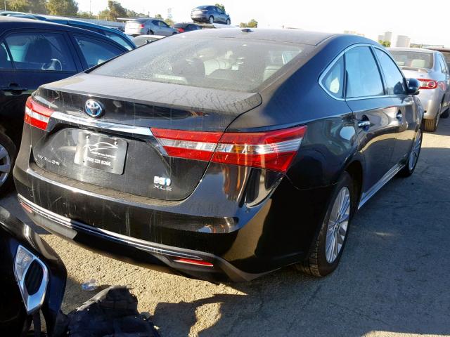 4T1BD1EB9FU043150 - 2015 TOYOTA AVALON HYB BLACK photo 4