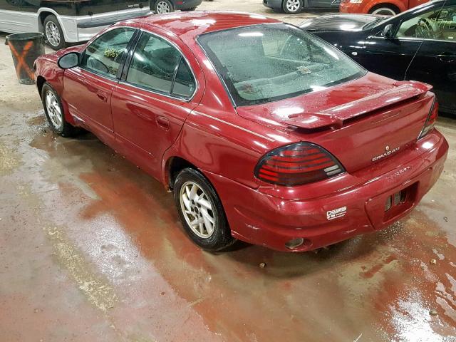 1G2NF52E04M661119 - 2004 PONTIAC GRAND AM S MAROON photo 3