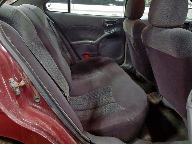 1G2NF52E04M661119 - 2004 PONTIAC GRAND AM S MAROON photo 6