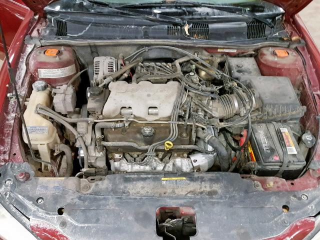 1G2NF52E04M661119 - 2004 PONTIAC GRAND AM S MAROON photo 7