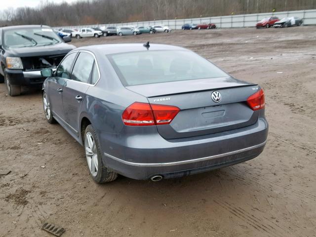 1VWBN7A38EC002710 - 2014 VOLKSWAGEN PASSAT SE GRAY photo 3