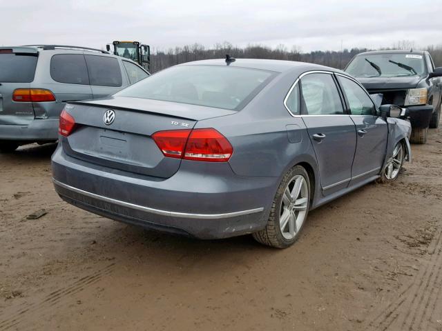 1VWBN7A38EC002710 - 2014 VOLKSWAGEN PASSAT SE GRAY photo 4