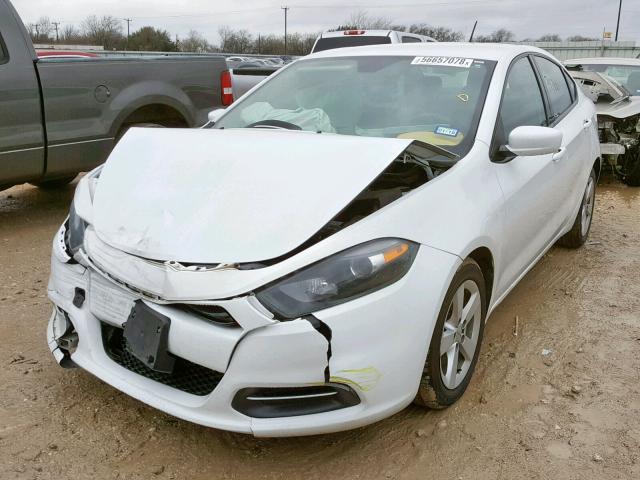 1C3CDFBB5FD251329 - 2015 DODGE DART SXT WHITE photo 2