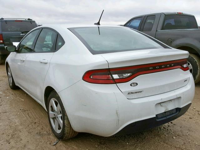 1C3CDFBB5FD251329 - 2015 DODGE DART SXT WHITE photo 3