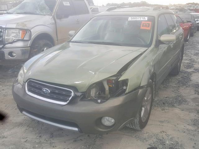 4S4BP86C764307750 - 2006 SUBARU LEGACY OUT GREEN photo 2