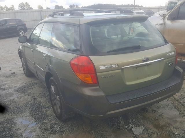 4S4BP86C764307750 - 2006 SUBARU LEGACY OUT GREEN photo 3