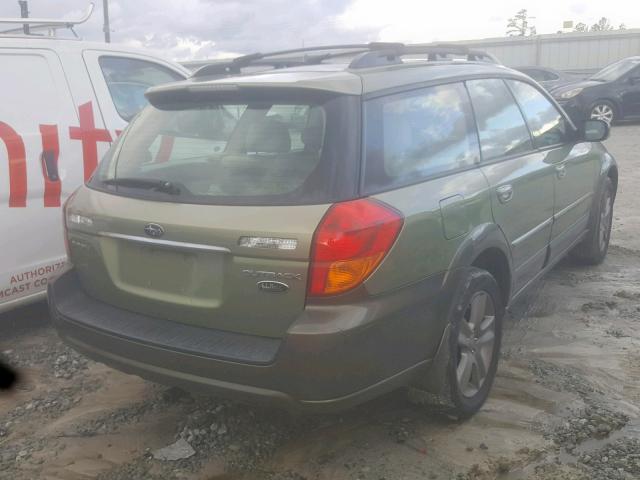 4S4BP86C764307750 - 2006 SUBARU LEGACY OUT GREEN photo 4