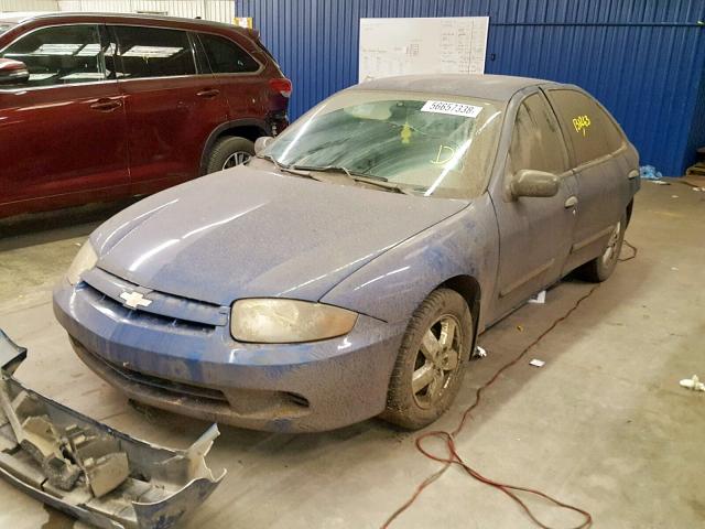 1G1JF52F237127094 - 2003 CHEVROLET CAVALIER L BLUE photo 2