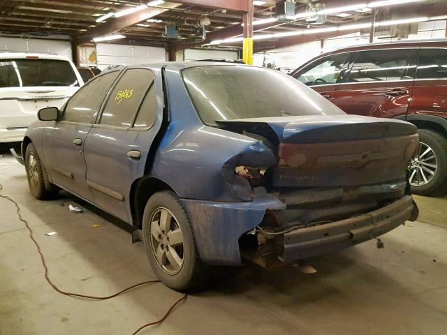 1G1JF52F237127094 - 2003 CHEVROLET CAVALIER L BLUE photo 3