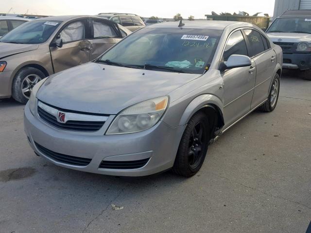 1G8ZS57N28F156589 - 2008 SATURN AURA XE SILVER photo 2