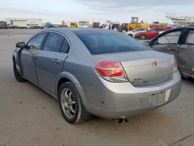 1G8ZS57N28F156589 - 2008 SATURN AURA XE SILVER photo 3