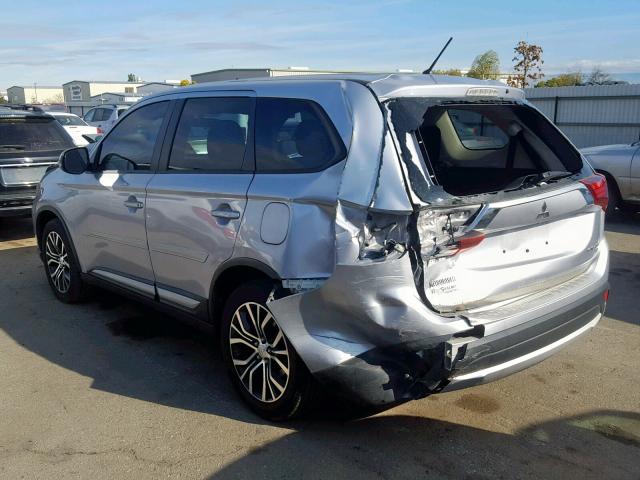 JA4AD3A36GZ001155 - 2016 MITSUBISHI OUTLANDER SILVER photo 3