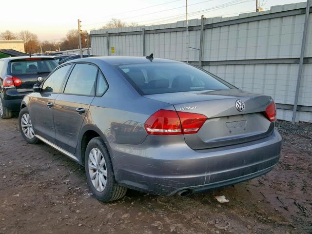 1VWAT7A31EC077427 - 2014 VOLKSWAGEN PASSAT S GRAY photo 3