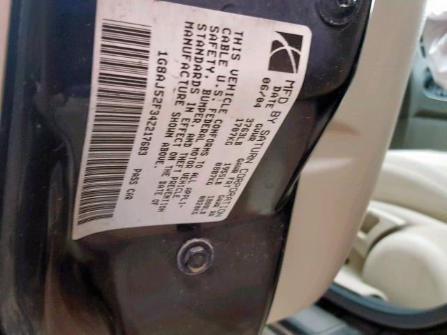 1G8AJ52F34Z217683 - 2004 SATURN ION LEVEL 金色 照片 10