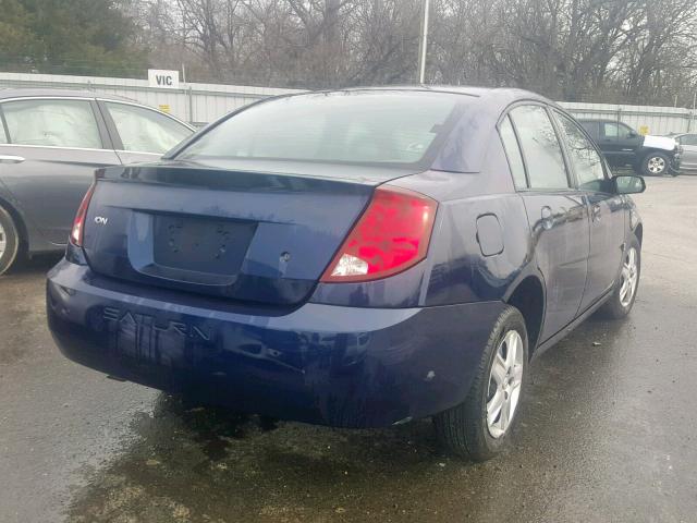 1G8AJ55F57Z194245 - 2007 SATURN ION LEVEL BLUE photo 4