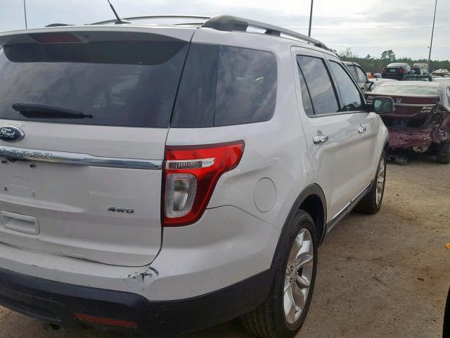 1FMHK8F81CGA16305 - 2012 FORD EXPLORER L WHITE photo 4