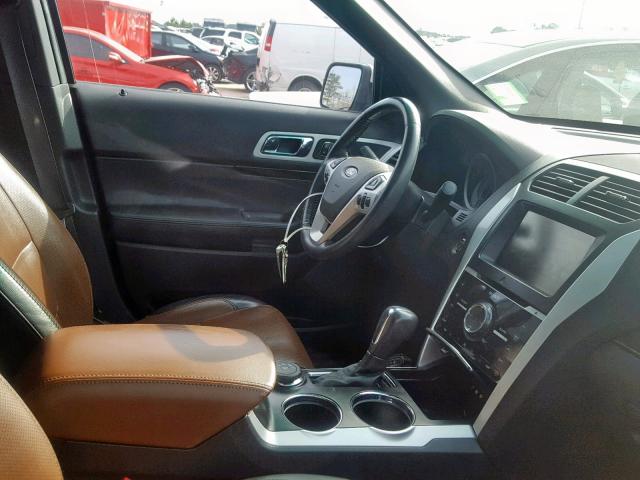 1FMHK8F81CGA16305 - 2012 FORD EXPLORER L WHITE photo 5