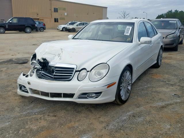 WDBUF56X18B351290 - 2008 MERCEDES-BENZ E 350 WHITE photo 2