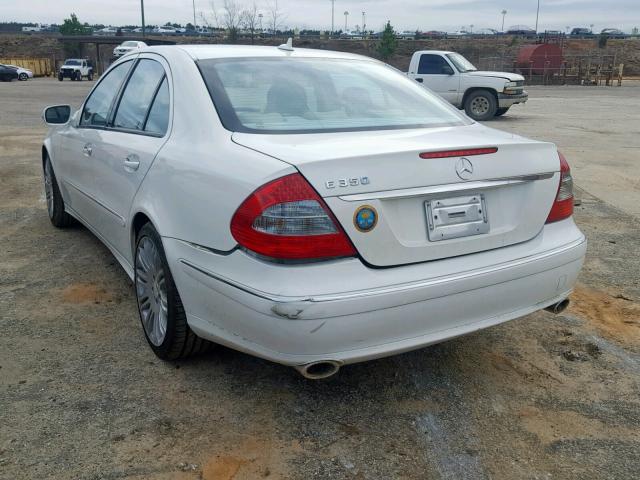 WDBUF56X18B351290 - 2008 MERCEDES-BENZ E 350 WHITE photo 3