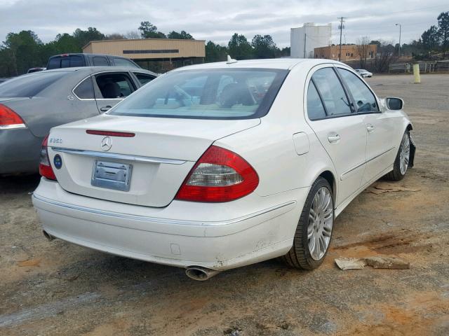 WDBUF56X18B351290 - 2008 MERCEDES-BENZ E 350 WHITE photo 4