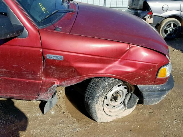 4F4YR12D86PM04654 - 2006 MAZDA B2300 RED photo 9