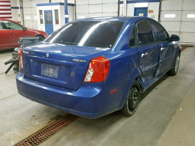 KL5JD56Z06K330395 - 2006 SUZUKI FORENZA BLUE photo 4