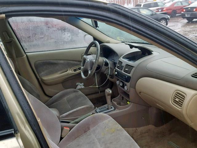 3N1CB51D03L802094 - 2003 NISSAN SENTRA XE GOLD photo 5