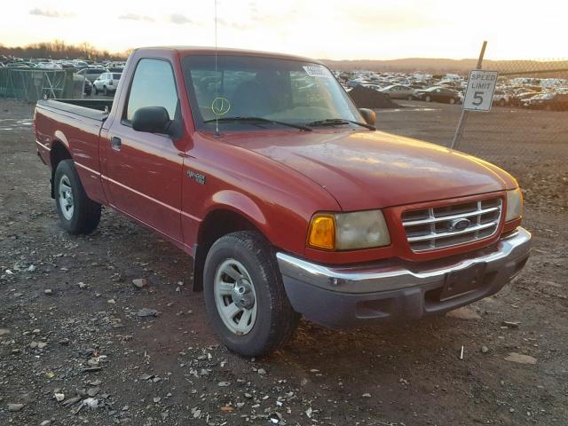 1FTYR10U42TA73987 - 2002 FORD RANGER RED photo 1