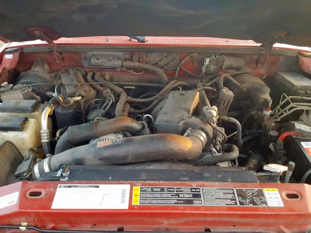 1FTYR10U42TA73987 - 2002 FORD RANGER RED photo 7