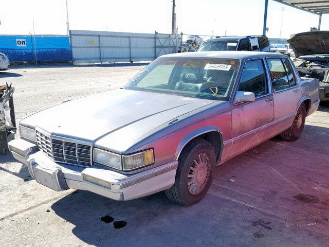 1G6CD53B8M4338744 - 1991 CADILLAC DEVILLE BLUE photo 2