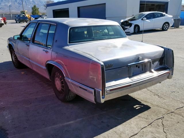 1G6CD53B8M4338744 - 1991 CADILLAC DEVILLE BLUE photo 3