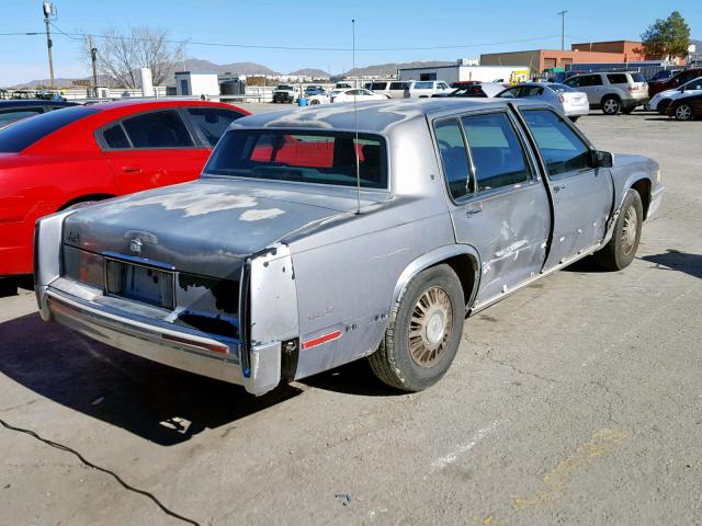 1G6CD53B8M4338744 - 1991 CADILLAC DEVILLE BLUE photo 4