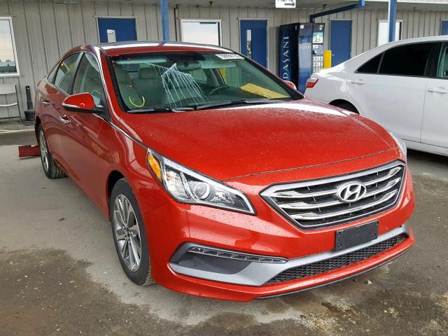 5NPE34AF9HH538122 - 2017 HYUNDAI SONATA SPO RED photo 1