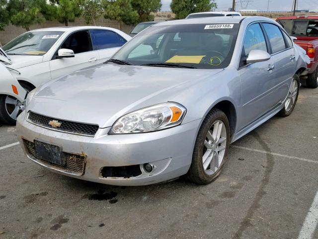 2G1WC5E3XD1209394 - 2013 CHEVROLET IMPALA LTZ SILVER photo 2