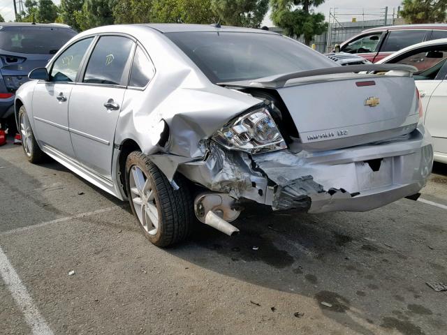 2G1WC5E3XD1209394 - 2013 CHEVROLET IMPALA LTZ SILVER photo 3