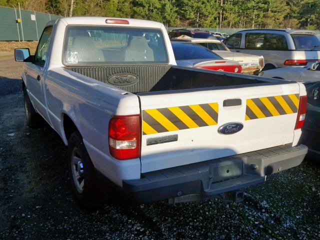 1FTYR10D29PA20336 - 2009 FORD RANGER WHITE photo 3