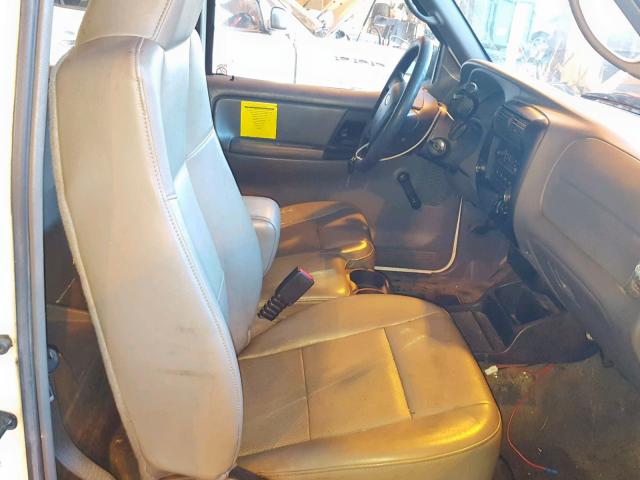 1FTYR10D29PA20336 - 2009 FORD RANGER WHITE photo 5