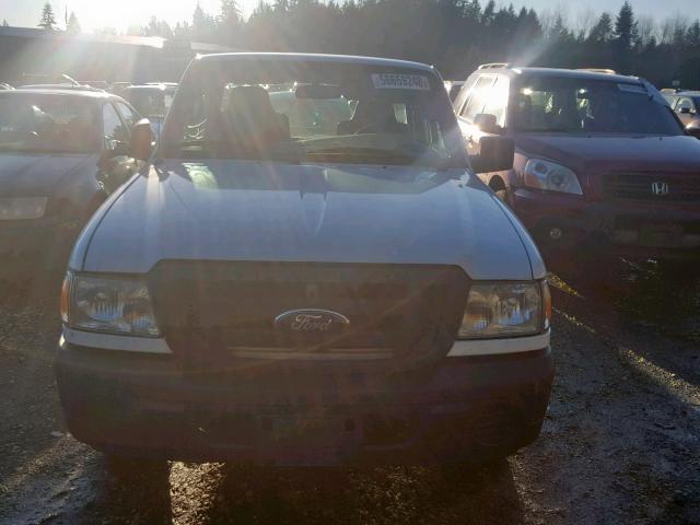 1FTYR10D29PA20336 - 2009 FORD RANGER WHITE photo 9