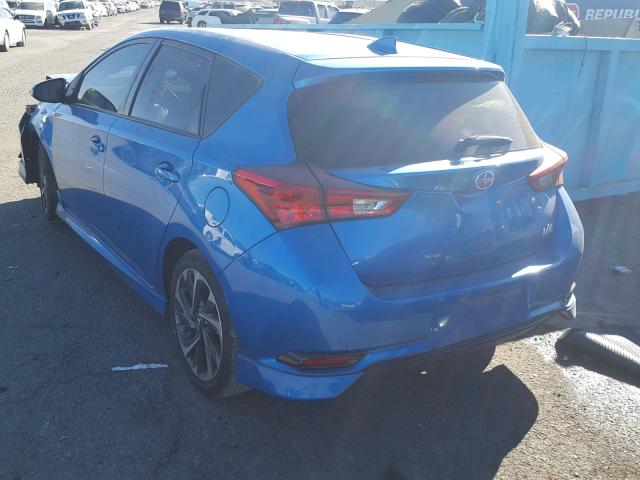 JTNKARJEXGJ520016 - 2016 TOYOTA SCION IM BLUE photo 3