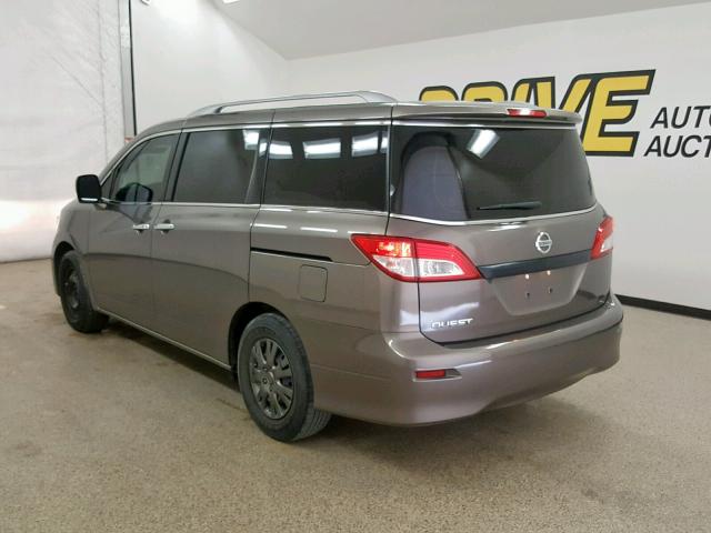 JN8AE2KP9E9104795 - 2014 NISSAN QUEST S TAN photo 3